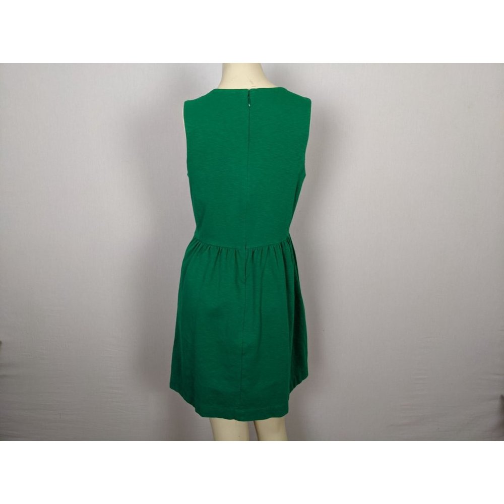 J.CREW Factory Daybreak sleeveless green Dress Style C0250 Size M - Picture 6 of 11